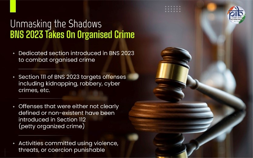 unmasking the shadows bns 2023 takes on organised crime
